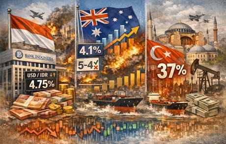 Australia, Turchia, Indonesia: tassi, valute, azioni ed obbligazioni